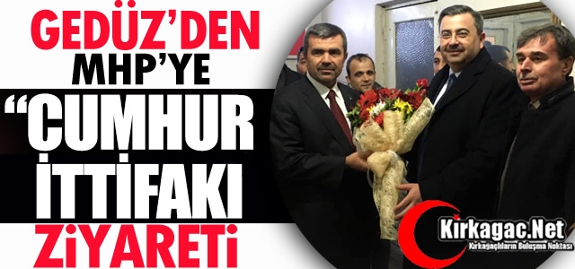 GEDÜZ’DEN MHP’YE “İTTİFAK” ZİYARETİ