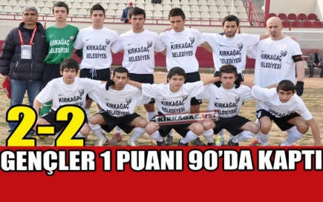 GENÇLER 1 PUANI 90'DA KAPTI 2-2