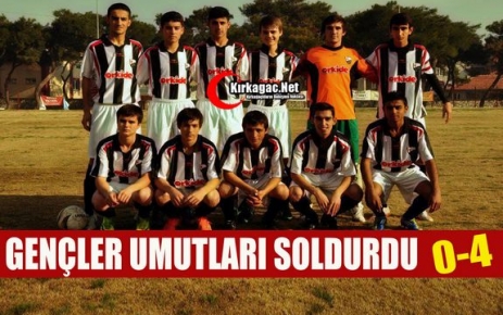 GENÇLER UMUTLARI SOLDURDU 4-0