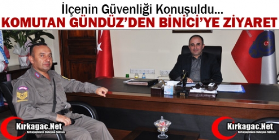 GÜNDÜZ’DEN BİNİCİ’YE ZİYARET