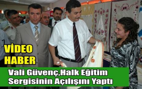 Güvenç, Halk Eğitim Merkezi Sergisini Açtı(VİDEO)