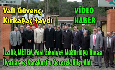 Güvenç,Kırkağaç'ta İncelemelerde Bulundu(VİDEO)