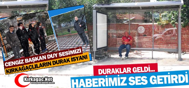 HABERİMİZ SES GETİRDİ..DURAK SORUNU ÇÖZÜLDÜ