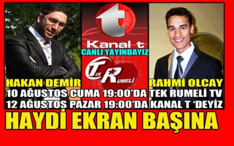 HAKAN DEMİR ve RAHMİ OLCAY CANLI YAYINDA