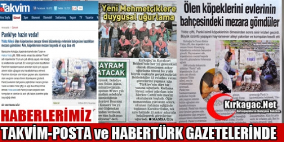 HAKAN DEMİR'İN 3 HABERİ TAKVİM,POSTA VE HABERTÜRK GAZETELERİNDE