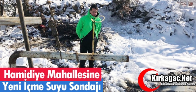 HAMİDİYE MAHALLESİNE YENİ İÇME SUYU SONDAJI