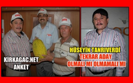 HAYDİ ANKETE TANRIVERDİ ADAY OLMALI MI, OLMAMALI MI ?