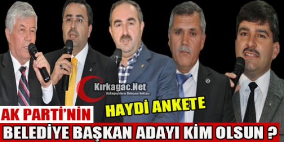 HAYDİ ANKETE..AK PARTİ'NİN ADAYI KİM OLSUN ?