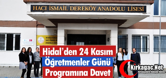 HİDAL’DEN ÖĞRETMENLER GÜNÜ PROGRAMINA DAVET