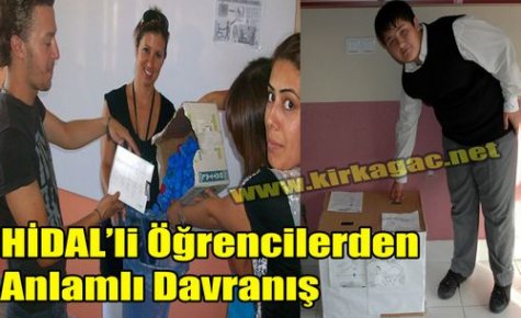 HİDAL'li Öğrencilerden Anlamlı Davranış