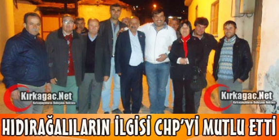 HIDIRAĞA'LILARIN İLGİSİ CHP'Yİ MUTLU ETTİ