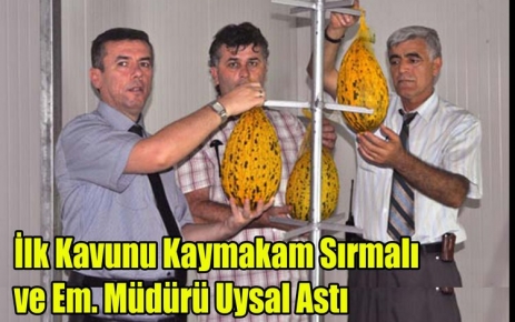 İlk Kavunu Sırmalı ve Uysal Astı