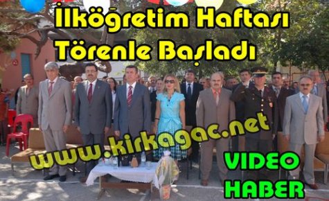 İlköğretim Haftası Törenle Başladı