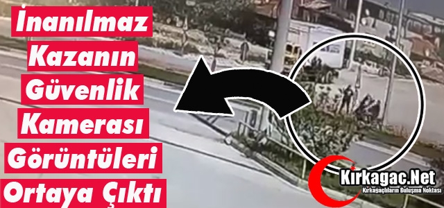 İNANILMAZ KAZA GÜVENLİK KAMERASINDA 