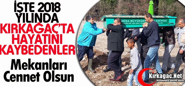 İŞTE 2018'DE VEFAT EDENLER