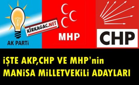 İŞTE AKP ve MHP'nin MANİSA ADAYLARI..