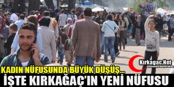 İŞTE KIRKAĞAÇ'IN YENİ NÜFUSU