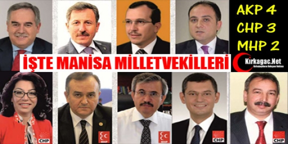 İŞTE MANİSA MİLLETVEKİLLERİ