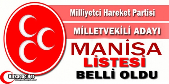 İŞTE MHP'NİN MANİSA LİSTESİ