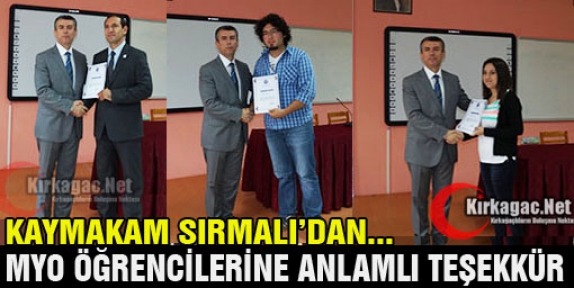 İYİLİK MELEKLERİNE SIRMALI'DAN ANLAMLI TEŞEKKÜR