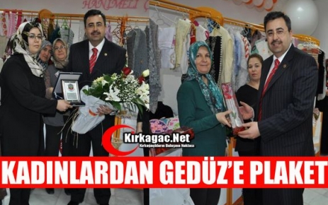 KADINLARDAN GEDÜZ’E PLAKET