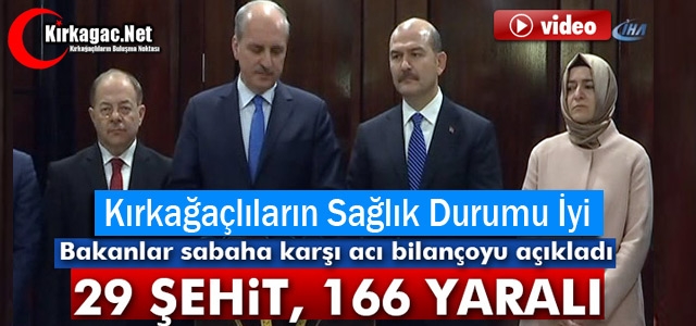 KAHPE SALDIRI...29 ŞEHİT 166 YARALI