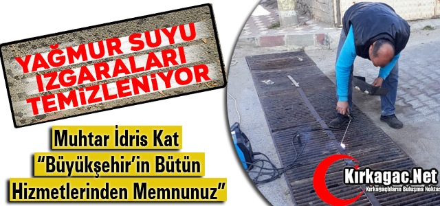 KARAKURT’TA YAĞMUR SUYU IZGARA BAKIMLARI YAPILDI