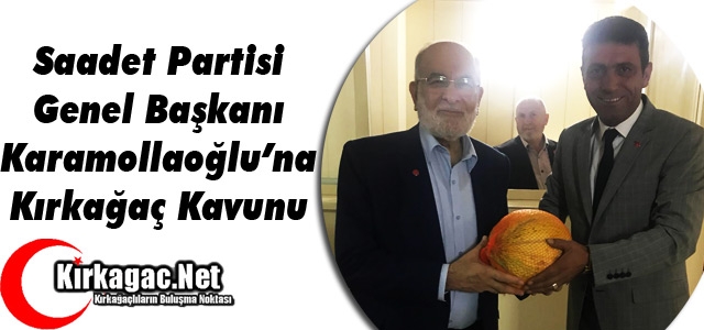 KARAMOLLAOĞLU’NA KIRKAĞAÇ KAVUNU