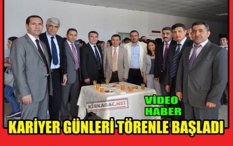 “KARİYER GÜNLERİ” PROGRAMI TÖRENLE AÇILDI(VİDEO)