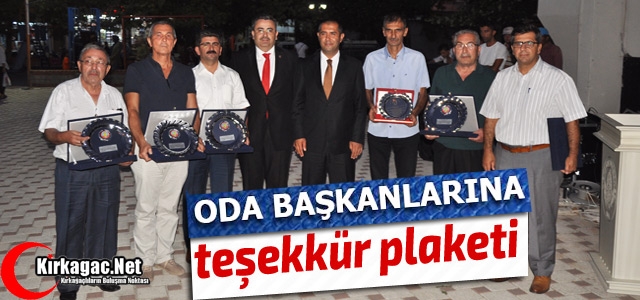 KAVUN FESTİVALİNE DESTEK OLAN “ODA BAŞKANLARINA“ PLAKET