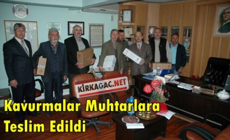 Kavurmalar Muhtarlara Teslim Edildi