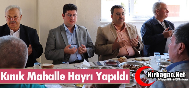 KINIK MAHALLE HAYRI YAPILDI