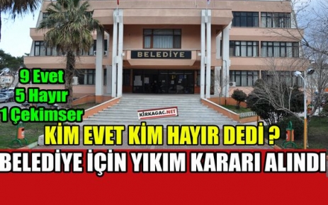 KIRKAĞAÇ BELEDİYESİ YIKILIYOR