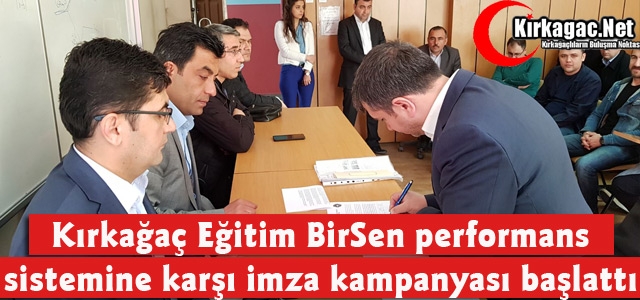 KIRKAĞAÇ EĞİTİM BİR-SEN'DEN İMZALI TEPKİ