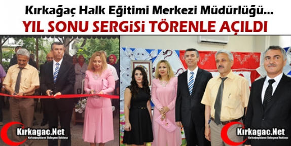 KIRKAĞAÇ HALK EĞİTİMİ SERGİSİ GÖZ KAMAŞTIRDI