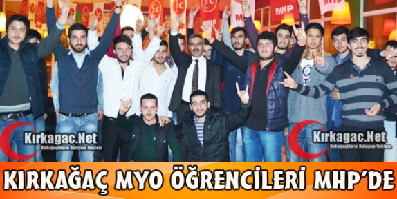 KIRKAĞAÇ MYO ÖĞRENCİLERİ MHP'Yİ SEÇTİ