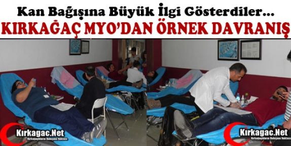 KIRKAĞAÇ MYO ÖĞRENCİLERİNDEN ÖRNEK DAVRANIŞ  