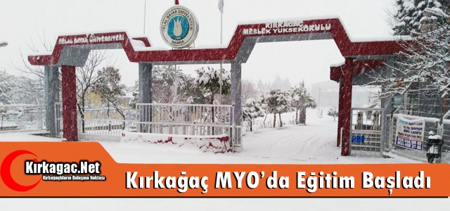 KIRKAĞAÇ MYO’DA EĞİTİM-ÖĞRETİM NORMALE DÖNDÜ