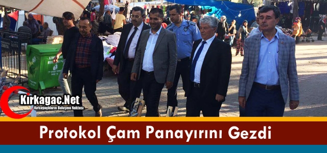 KIRKAĞAÇ PROTOKOLÜNDEN ÇAM PANAYIRINA ZİYARET