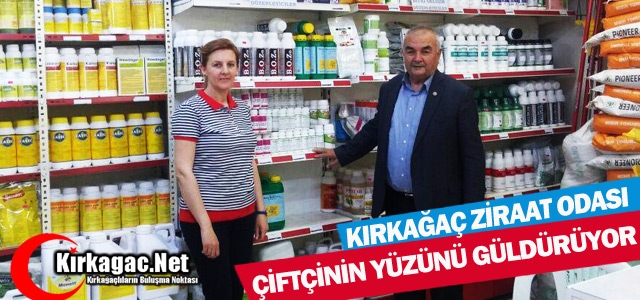 KIRKAĞAÇ ZİRAAT ODASI ÇİFTÇİNİN YÜZÜNÜ GÜLDÜRÜYOR