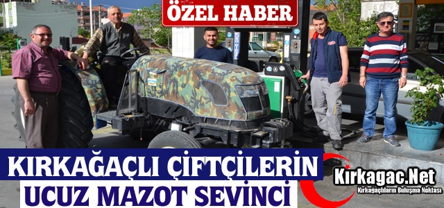 KIRKAĞAÇLI ÇİFTÇİLERİN UCUZ MAZOT SEVİNCİ(ÖZEL HABER)