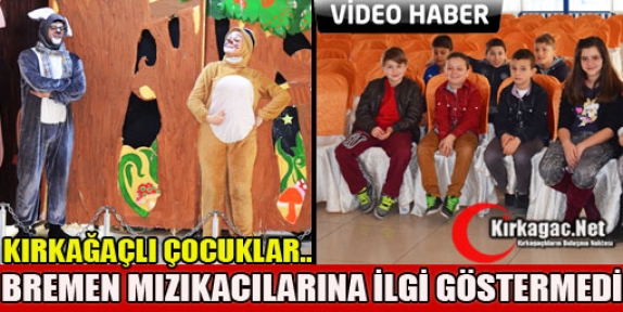 KIRKAĞAÇLI ÇOCUKLAR TİYATRO’YA İLGİ GÖSTERMEDİ(VİDEO)