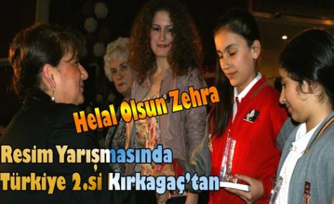 Kırkağaçlı Zehra Türkiye 2.si