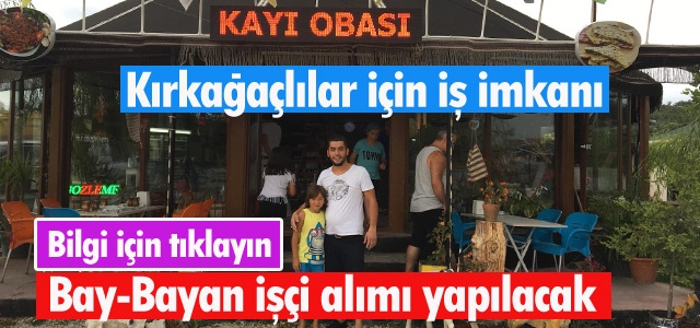 KIRKAĞAÇLILAR İÇİN İŞ İMKANI