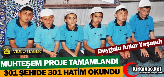 KIRKAĞAÇ’TA 301 ŞEHİDE 301 HATİM OKUNDU(VİDEO)