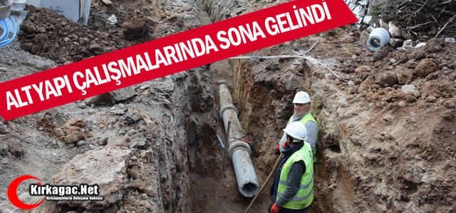 KIRKAĞAÇ’TA ALTYAPI ÇALIŞMALARINDA SONA GELİNDİ 