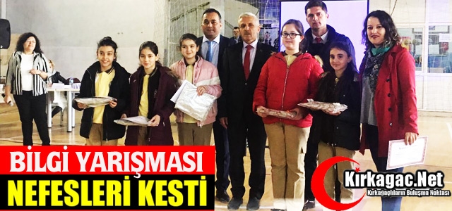 KIRKAĞAÇ'TA BİLGİ YARIŞMASI NEFESLERİ KESTİ