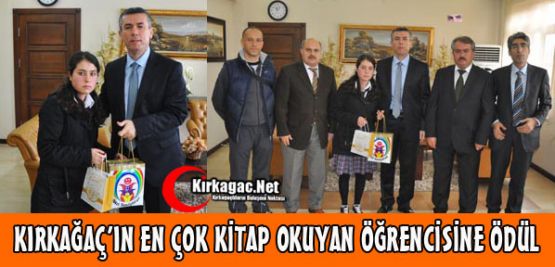 Kırkağaç'ta En Çok Kitap Okuyan Öğrenciye Ödül