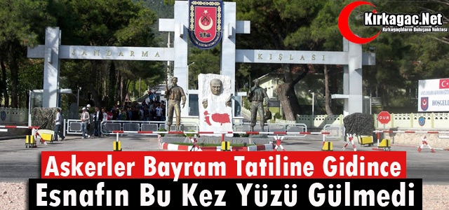 KIRKAĞAÇ'TA ESNAFIN YÜZÜ BU KEZ GÜLMEDİ