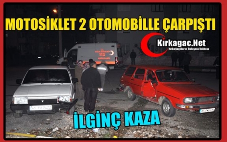 KIRKAĞAÇ’TA İLGİNÇ KAZA 1 YARALI